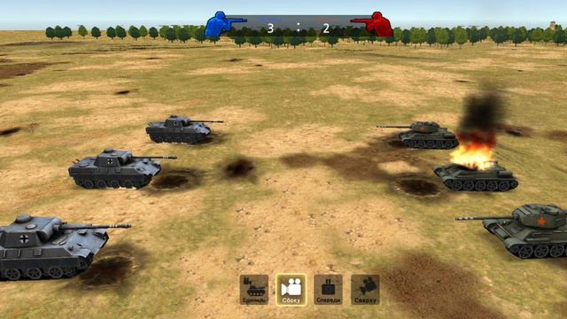 Успешный бой Т 34/85 против "Пантера" смотреть онлайн