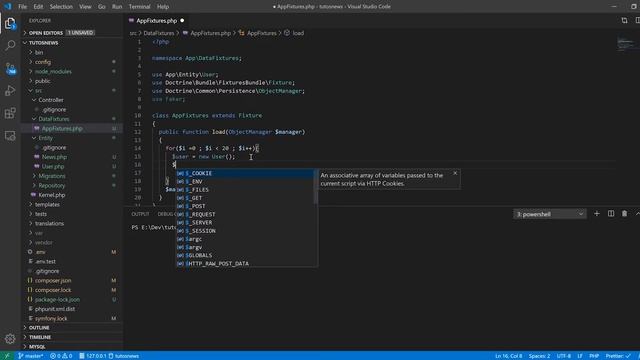 Démarrer avec Symfony 5 : 2. Nos premières entités et des fixtures смотреть онлайн
