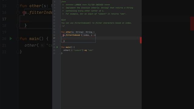Kotlin - filter indexed substring super easy programming смотреть онлайн
