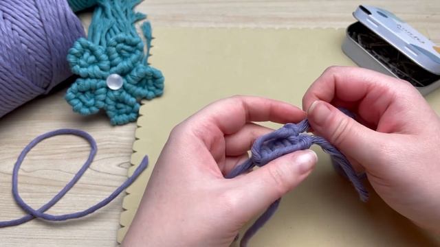 DIY Macrame Flower | Lavender смотреть онлайн