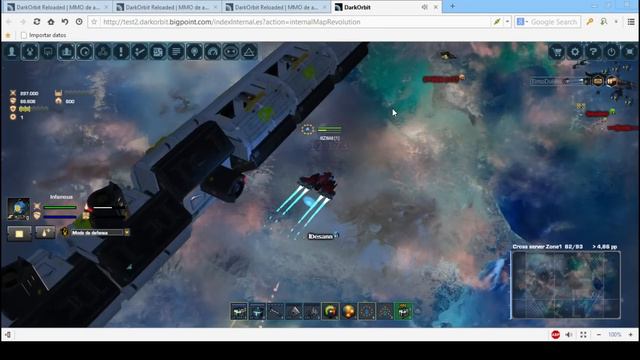|| Servidores cruzados TEST SERVER 2 || Análisis || Misiones nuevas || DarkOrbit || смотреть онлайн