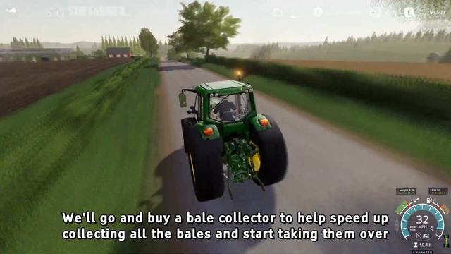Harvesting Winter Wheat & Baling Straw - No Man's Land #38 Farming Simulator 19 Timelapse смотреть онлайн