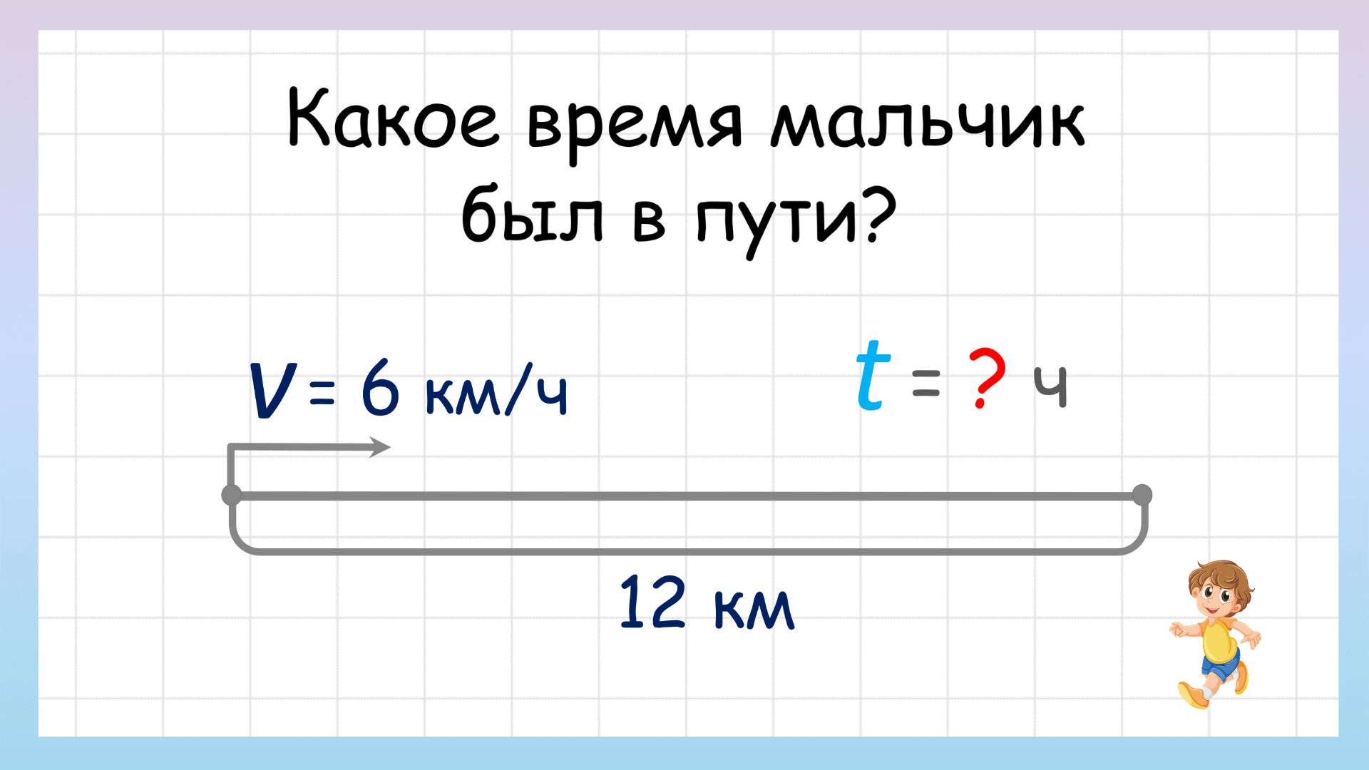 Простая задача на движение. Как найти время? смотреть онлайн
