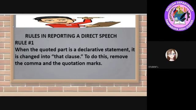 Direct and Indirect Speech - Grade 9 смотреть онлайн
