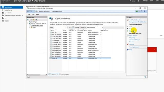 Fixing up the IIS worker WsusPool issue which takes 90 of CPU on Windows Server 2016 смотреть онлайн