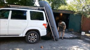 Погрузка лодки на УАЗ Patriot