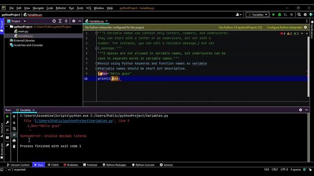 05-Python course | Naming and Using Variables. смотреть онлайн