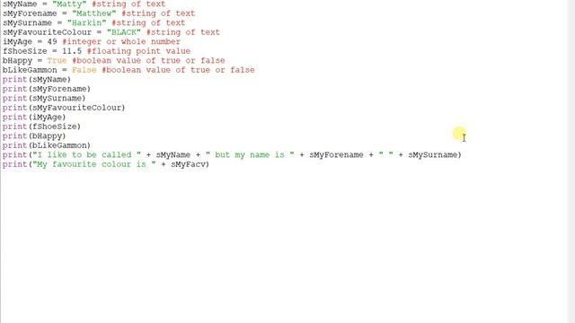 Python: Print variable values and use str() with print смотреть онлайн