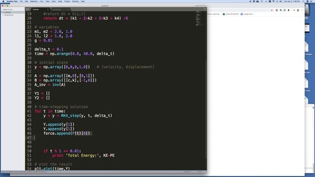 Animating the Double Pendulum (2DOF) - Part 1 of 3 - Solving the Equations of Motion смотреть онлайн