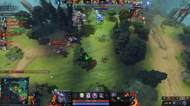 7.33d - Solo Witch Doctor Hard Support Gameplay - Dota 2 Full Match Gameplay смотреть онлайн