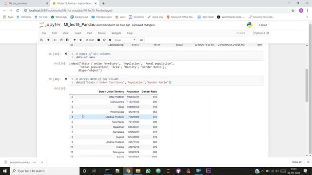 [Hindi] Pandas Library in Python | Lec -19 смотреть онлайн
