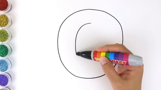 Learn Alphabet a to z with Words - Colouring and Drawing for kids смотреть онлайн