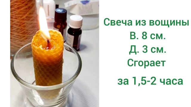СВЕЧА ИЗ ВОЩИНЫ. КАК И СКОЛЬКО ВРЕМЕНИ ГОРИТ СВЕЧА смотреть онлайн
