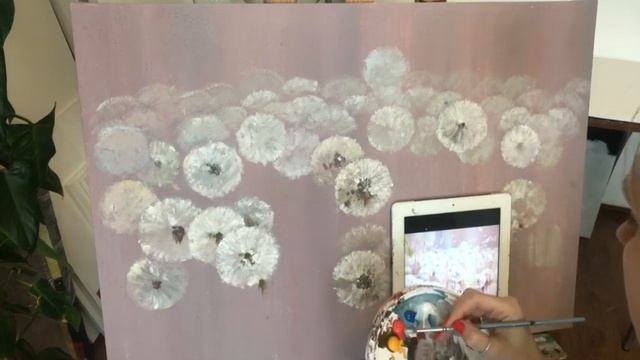 Мастер класс по картине с одуванчиками смотреть онлайн