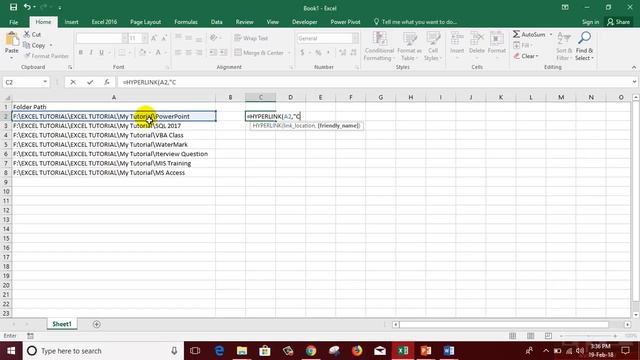 How to Paste FOLDER PATH in Excel Sheet? смотреть онлайн