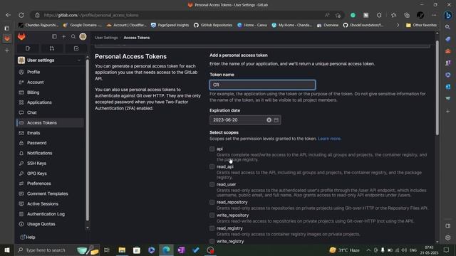 How To Create Personal Access Token | GitLab смотреть онлайн
