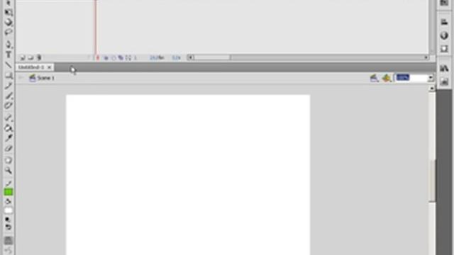 Интерфейс программы Adobe Flash CS4 (2/46) смотреть онлайн