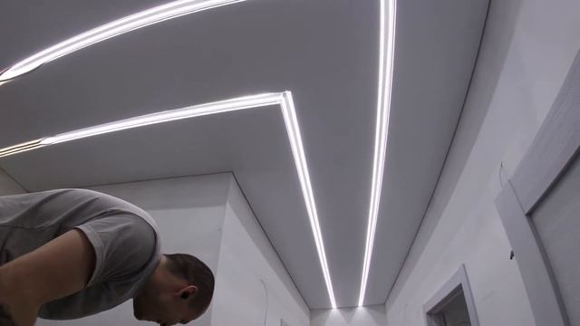 Вариации освещения на натяжном потолке смотреть онлайн