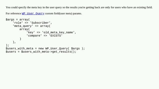 How do I empty a specific meta_value for all users in PHP смотреть онлайн