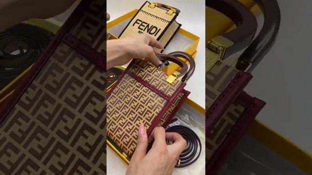 Сумка женская Fendi SunShine Mini Tote it Bag / 5007 смотреть онлайн