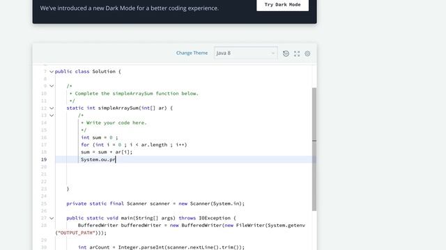 Simple Array Sum | Java | Hackerrank | 1 смотреть онлайн