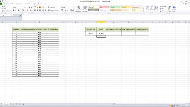 Cara Menghitung Confidence Interval dengan EXCEL ‼️ смотреть онлайн