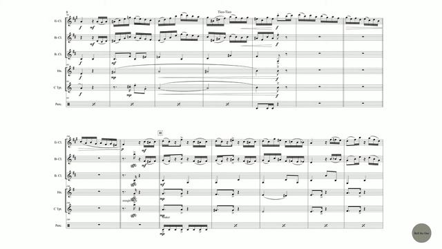 [Sheet Music] Tico-Tico No Fubá - Zequinha De Abreu For Clarinets, Horn And Trumpet (Arrangement)