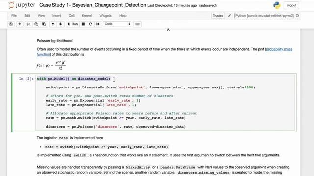 Probabilistic Programming Primer- Bayesian Changepoint Detection смотреть онлайн