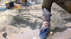 Акриловая заливка. А вернее акриловая  РАЗДУВКА! новый способ создать картину мечты!