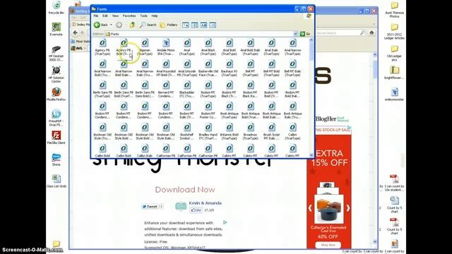 How To Download And Install Fonts Using Windows XP