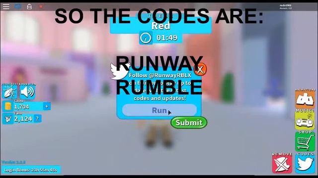 [NEW]Runway Rumble Codes 2020 READ DESCRIPTION смотреть онлайн
