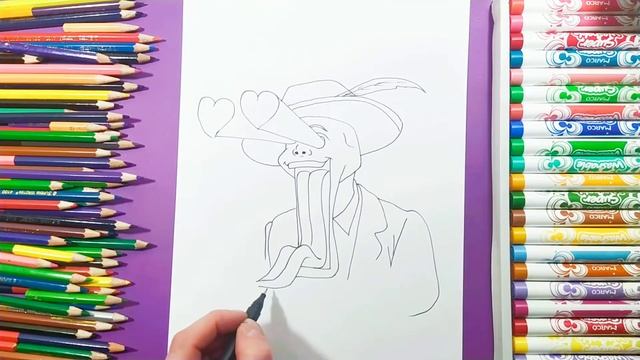 How to draw The Mask (Jim Carrey) / Как нарисовать маску? смотреть онлайн