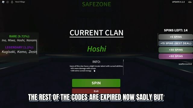 KAIZEN NEW CODES !! Free LEGENDARY CLAN !! (Kaizen) смотреть онлайн