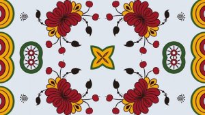 Русский народный орнамент 2. Бесплатный футаж. Зацикленное видео.