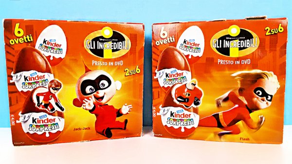 СУПЕРСЕМЕЙКА 2005 год РАРИТЕТНЫЕ КИНДЕР СЮРПРИЗЫ из Италии Incredibles Kinder Surprise eggs unboxing