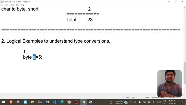 Session 6 | Core Java : Type Conversions | Sonu Sir смотреть онлайн