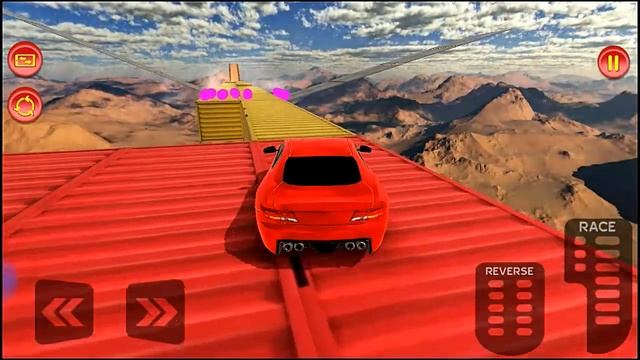 crazy car driving simulator| impossible sky tracks| level 19| android gameplay| best youtube video| смотреть онлайн
