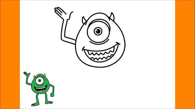 HOW TO DRAW MIKE WAZOWSKI FROM MONSTERS, INC. смотреть онлайн