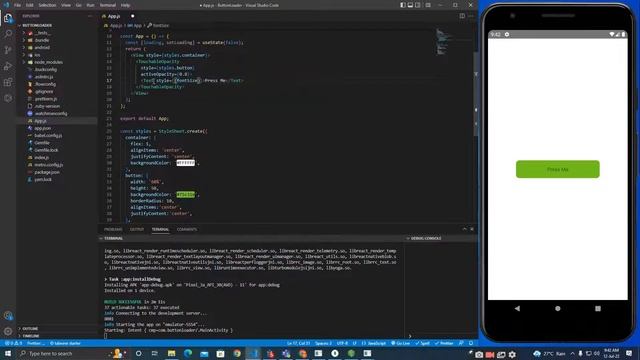loading button in react native || react native loading button || activity indicator react native смотреть онлайн