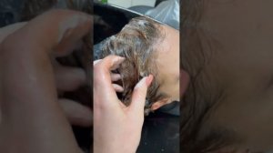 Осветление ранее окрашенных волос. Разбор работы с отработки «Колористика с 0».