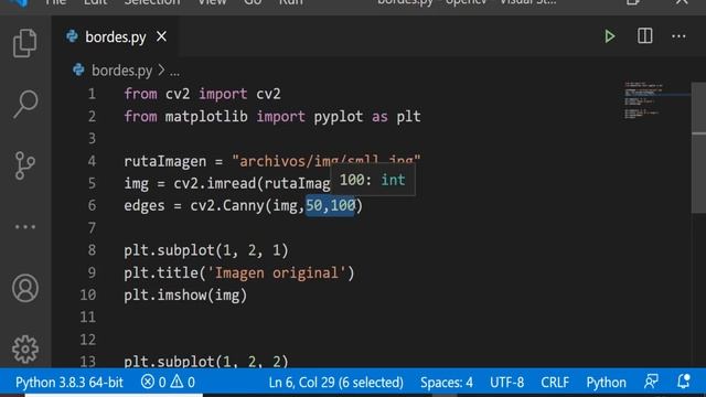 5. Python : instalar opencv y detectar bordes en una imagen||imread,Canny, matplotlib y plt.subplot смотреть онлайн