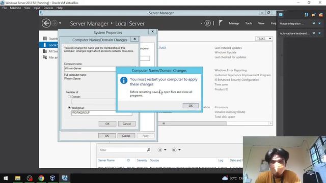 || Installing Windows Server 2012 || Configuring Virtual Machine, Local Server and Web Server смотреть онлайн