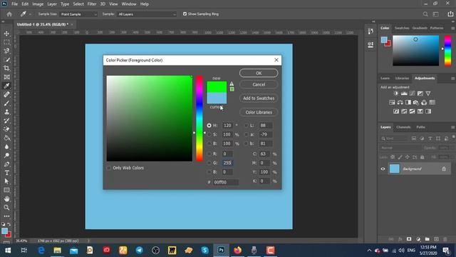 00 - تعلم الالوان- Photoshop Master Course l Coloring with Paint & Pattern смотреть онлайн