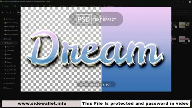 2023 3D Text Effect Bundle Step by Step How To Design Photoshop Tutorial смотреть онлайн