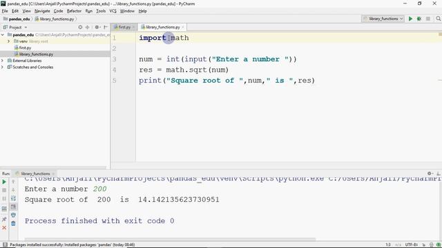 Using library functions in Python | Import built in library | class XII Comp.Sc. смотреть онлайн