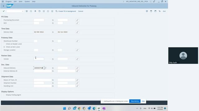 SAP Inbound Delivery process with WM & Handling Unit | #sap #sapwm #saptraining смотреть онлайн