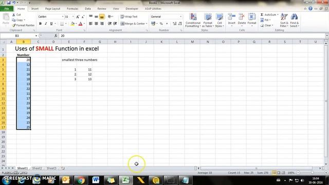 Small Function in Excel смотреть онлайн