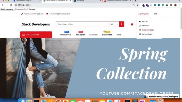 Download Basic Admin Panel built in Laravel 10 | Download Basic E-commerce Web App in ReactJs смотреть онлайн