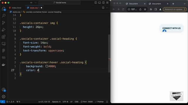 How To Design Animated Social Buttons Using HTML and CSS смотреть онлайн