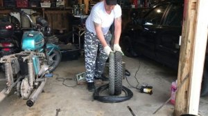 Новая широкая резина на ИЖ Юпитер - 5